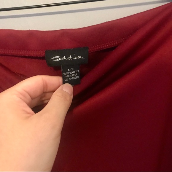 Red Pencil Skirt - Picture 2 of 2